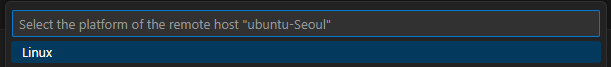 Select the platform of the remote host - 원격 호스트 플랫폼(OS) 선택